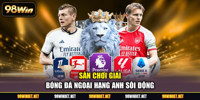Sân chơi giải bóng đá Ngoại hạng Anh sôi động